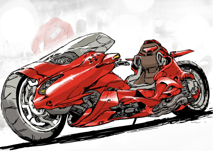 akira style bike