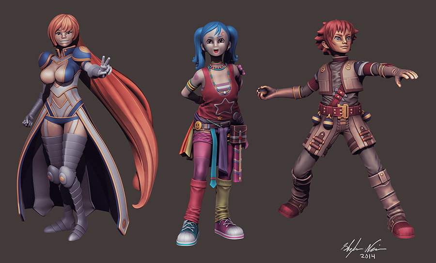 ArtStation 3d printable characters