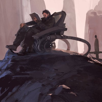Sparth man seated