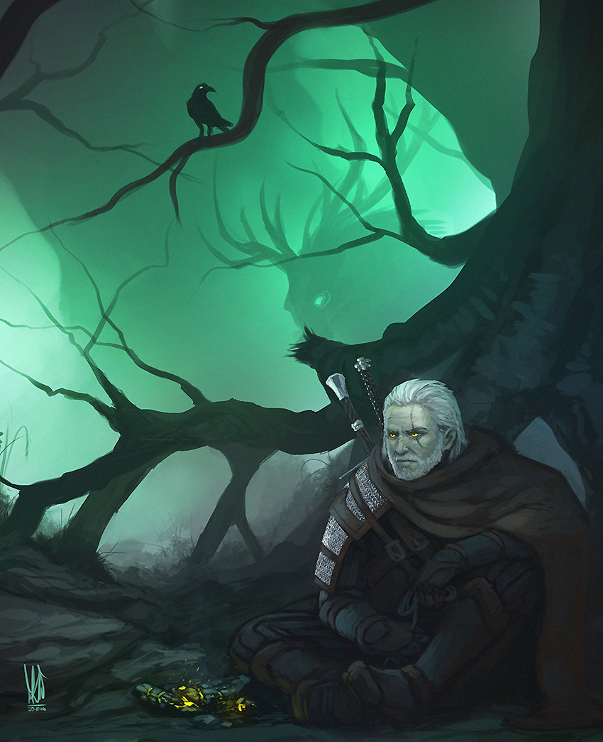 ArtStation Geralt   Witcher — Odzyskano Small 