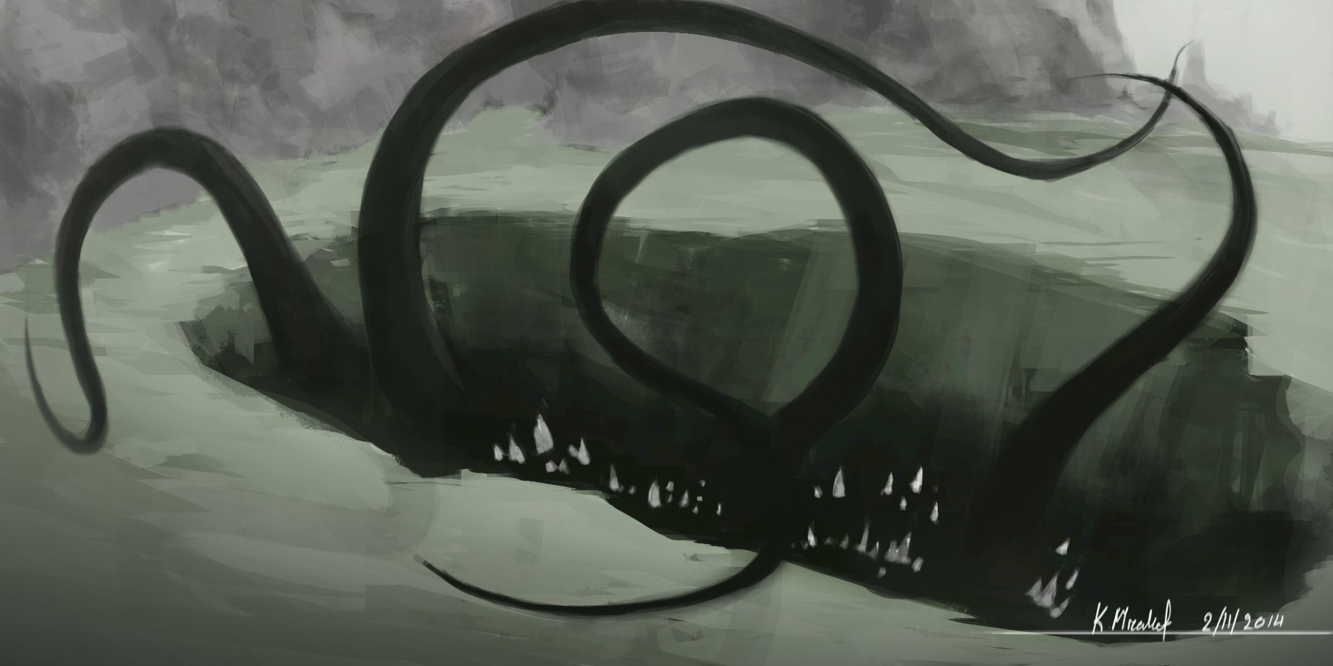 ArtStation The Sinkhole Monster