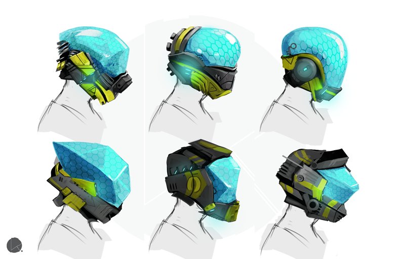 ArtStation - Helmet concepts 1, Scott Gamble