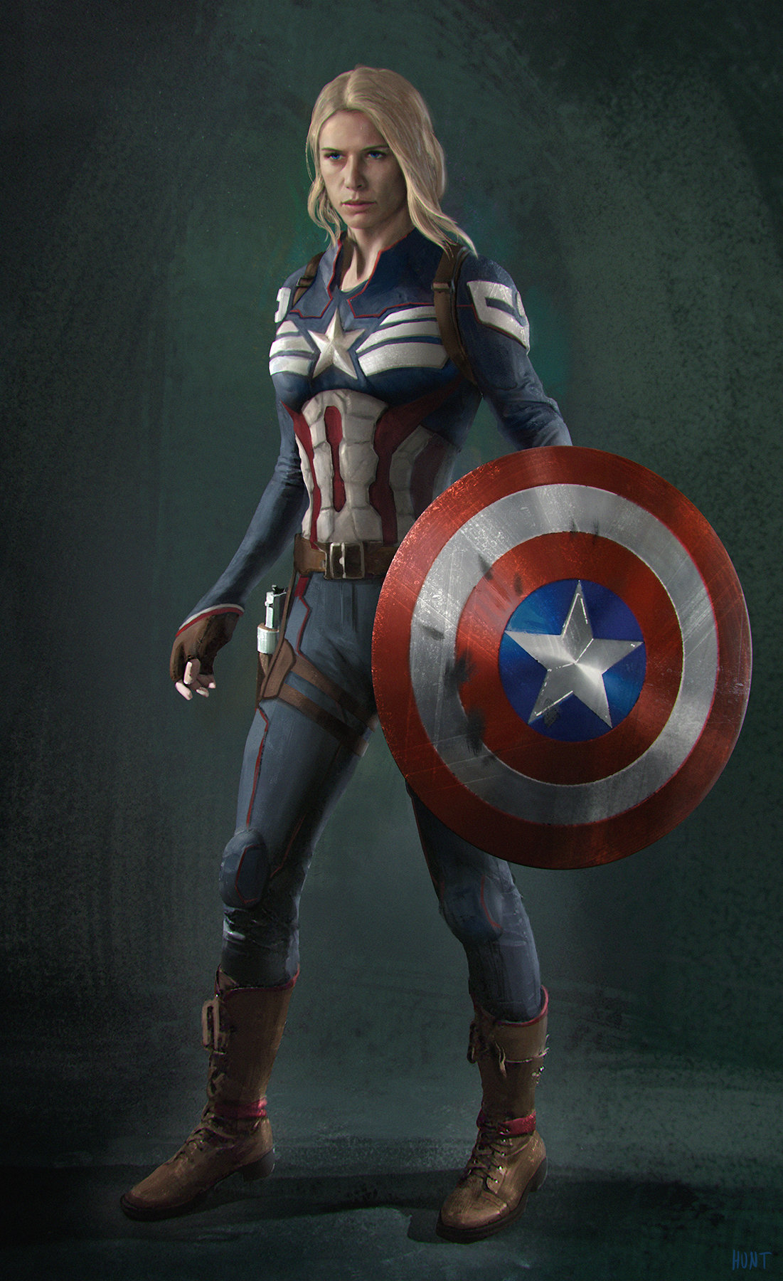 Artstation Captain America Character Design Sheet