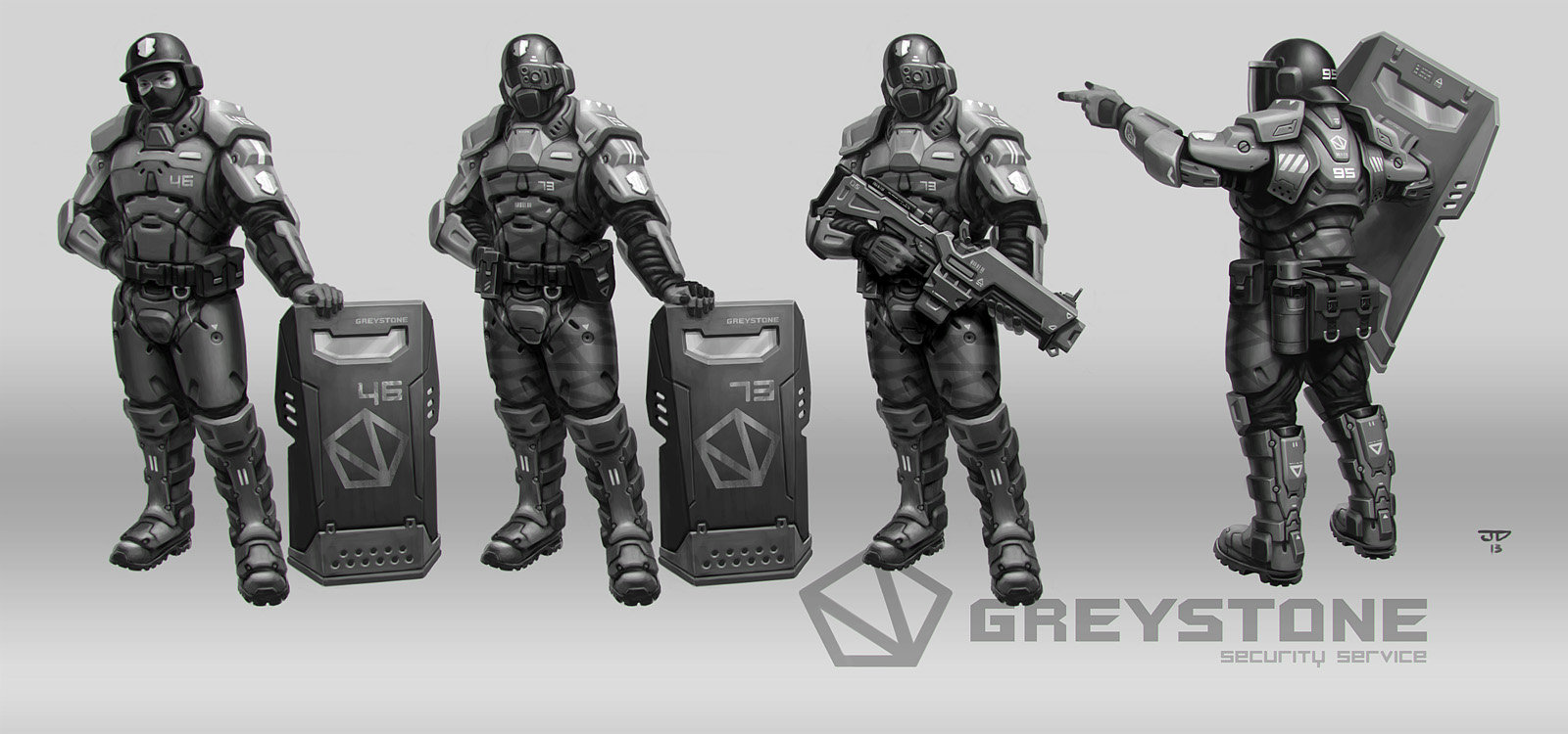 ArtStation - Greystone heavy guards