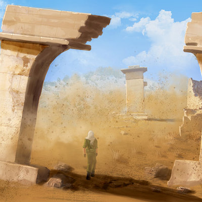 Ancient city ruins