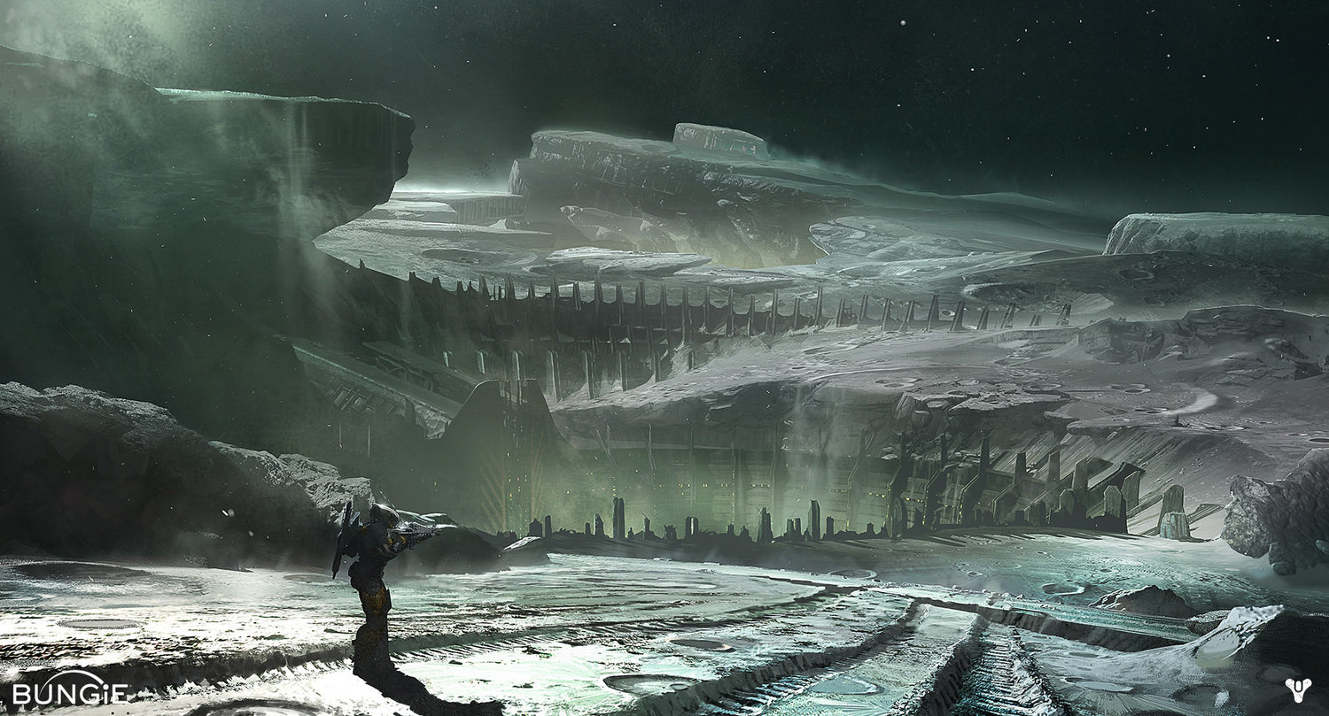 ArtStation - Destiny: Moon landscape key art