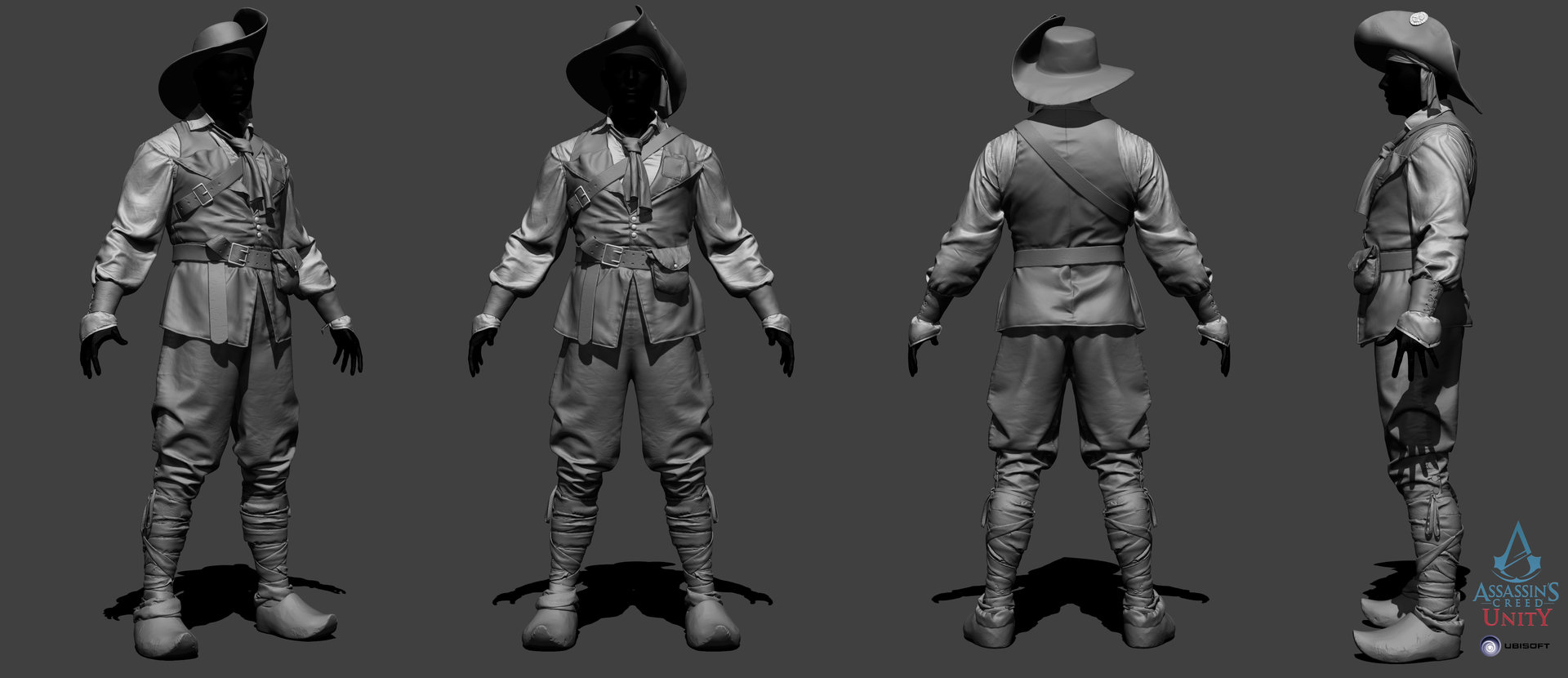 My contribution while on Assassins Creed Unity character team -  ZBrushCentral