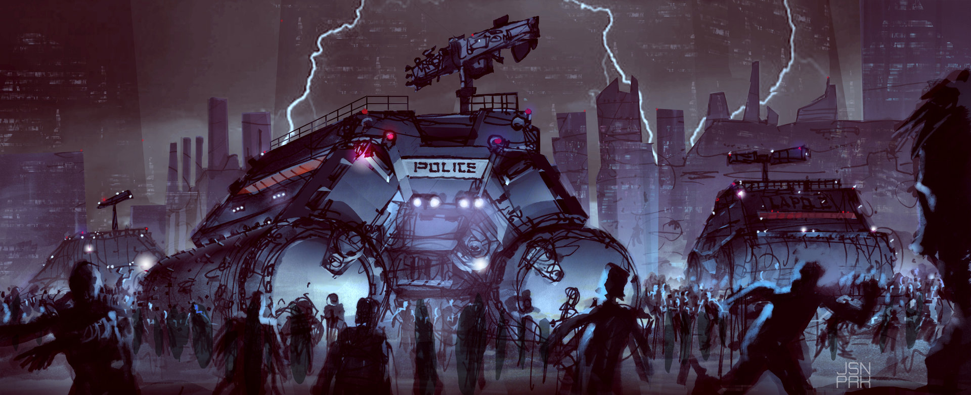 ArtStation - LAPD police state 2078, jason park