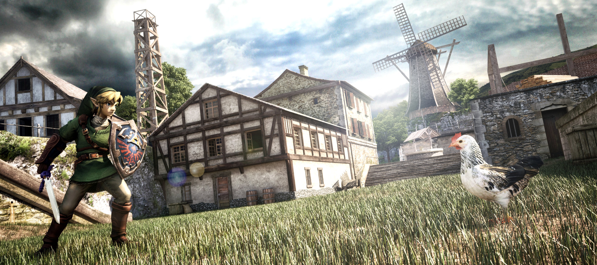 ArtStation Zelda OOT Kakariko Village