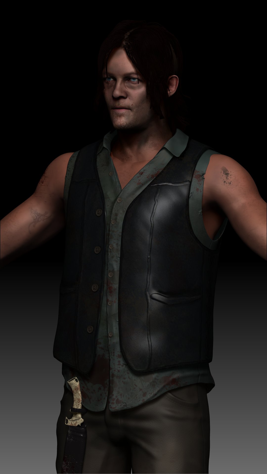 Artstation Daryl Dixon Aftermath J D Viardo