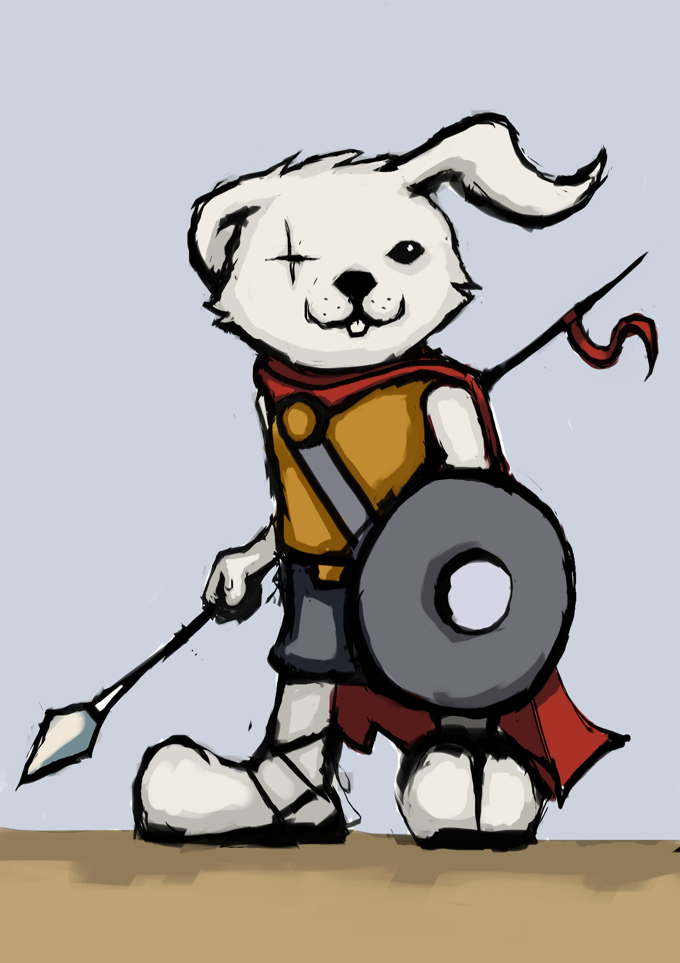 ArtStation Rabbit warrior, Hammam Yagoubi