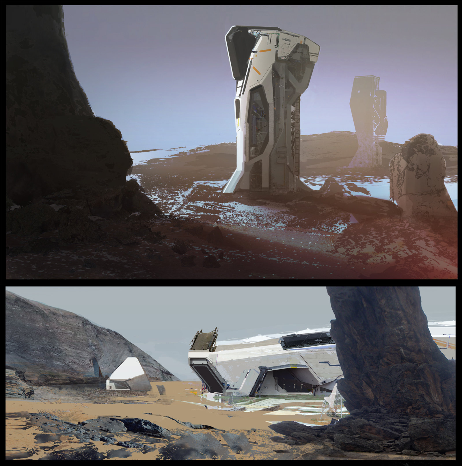 Artstation Environment Sketches Sam Brown