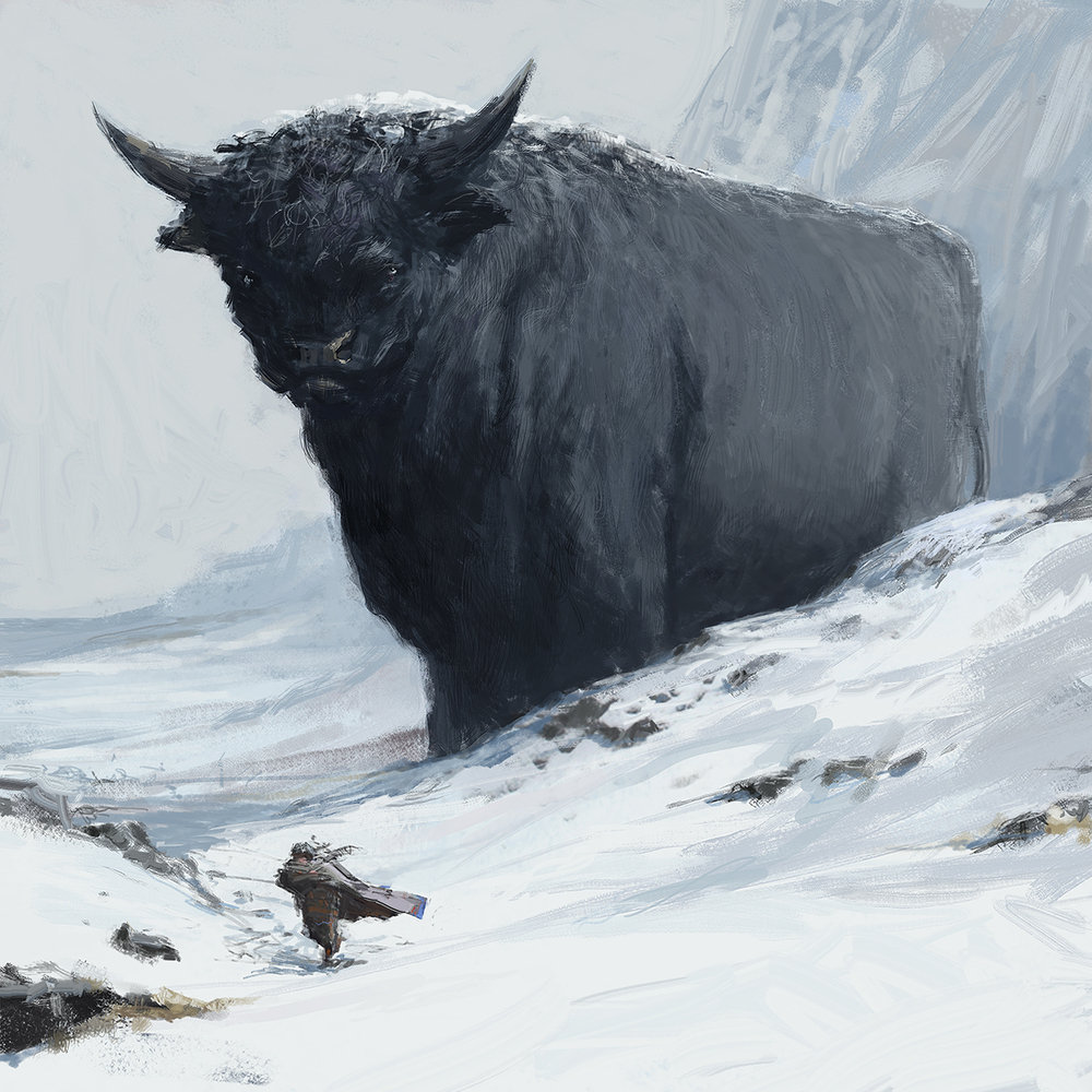 Illustration from the booklet of "Með Vættum" 