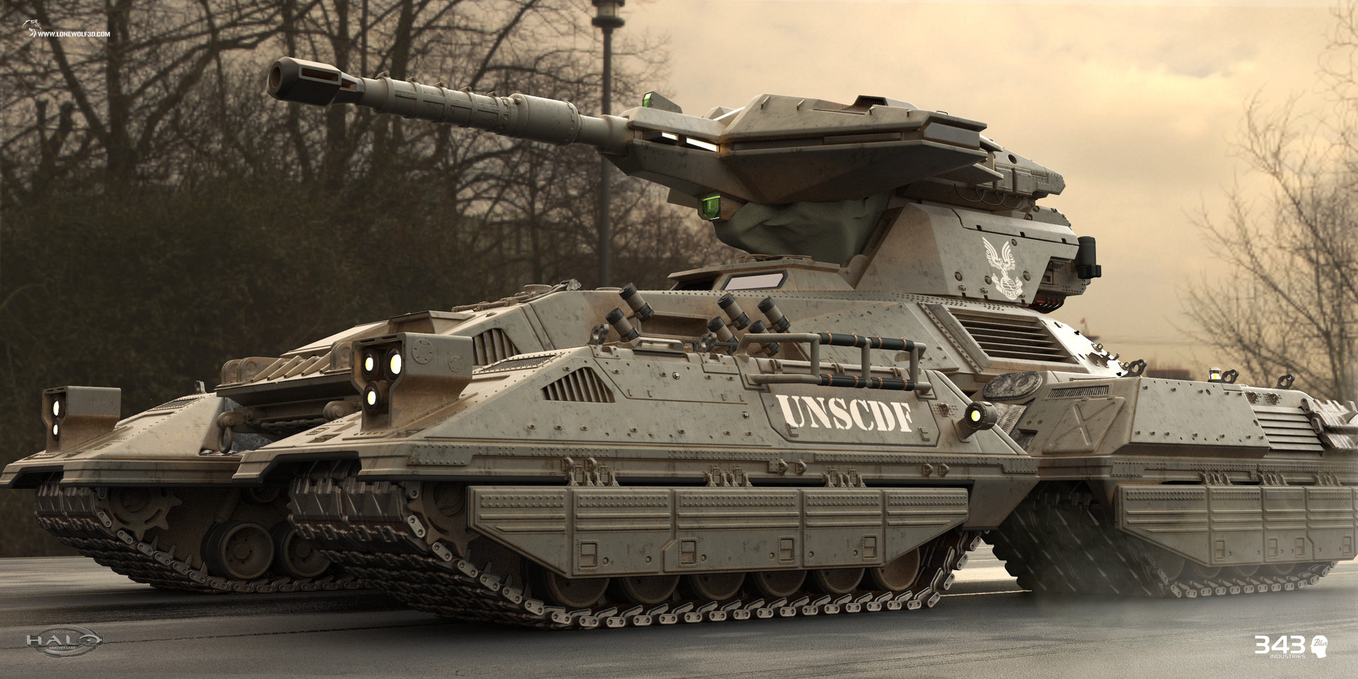 ArtStation - More HALO ANNIVERSARY work - Scorpion tank ...