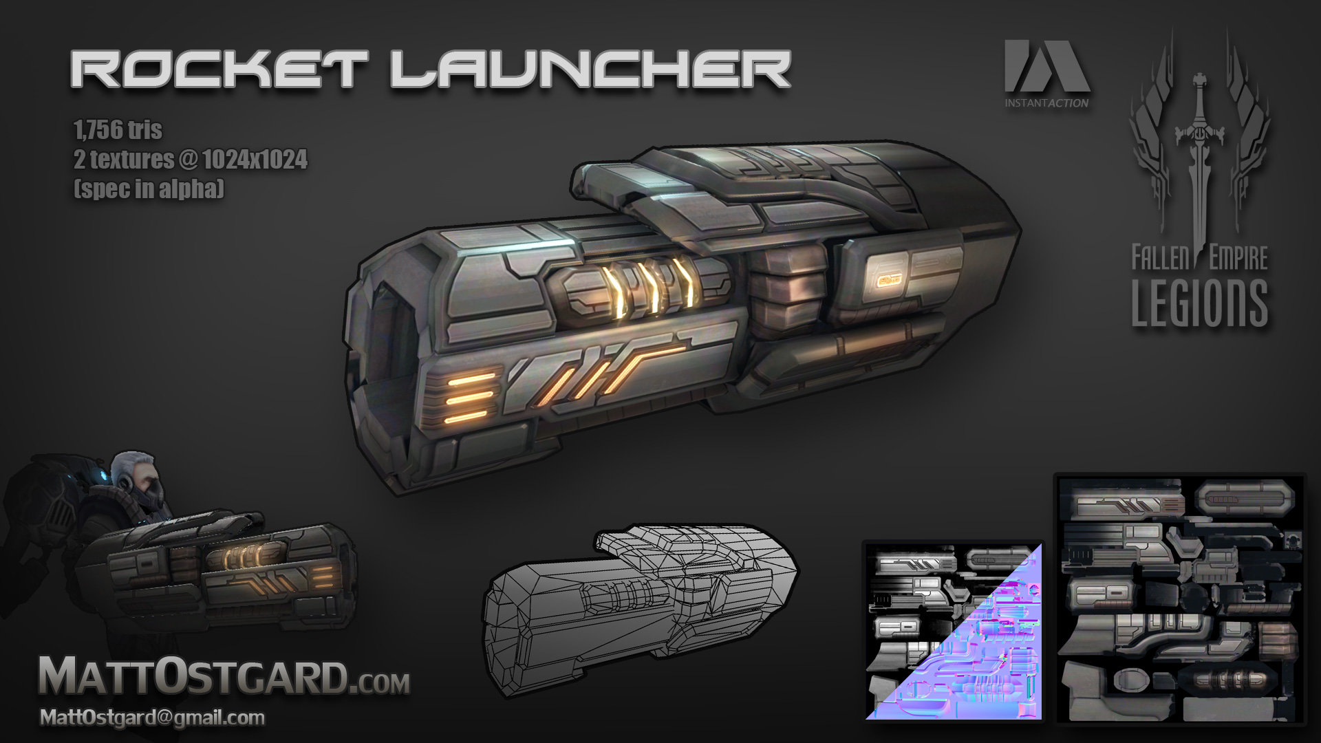 Artstation Legions Rocket Launcher Matt Ostgard