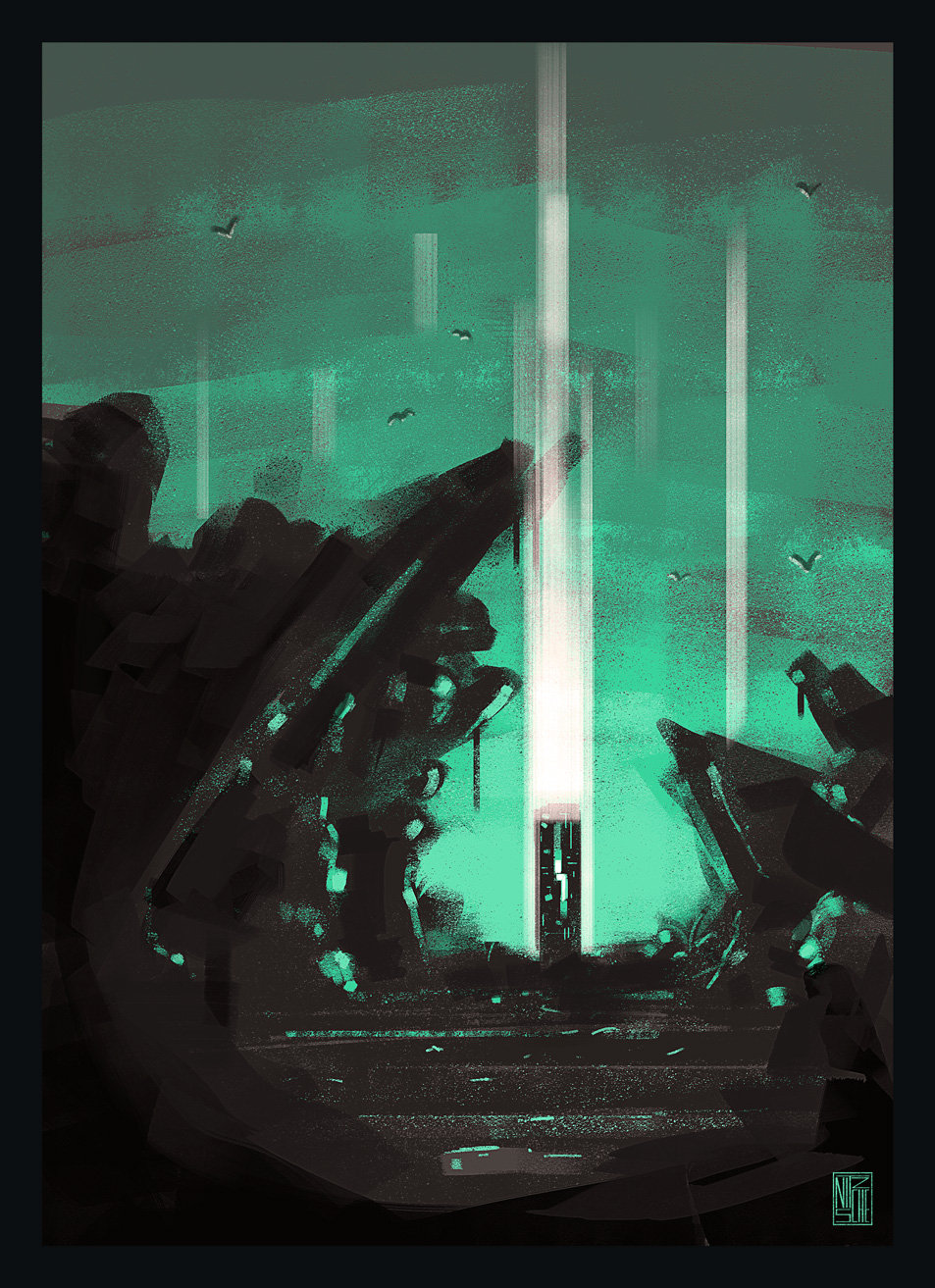 ArtStation Concept art Study Power Source