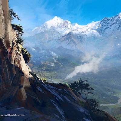Donglu yu farcry4 mountain path