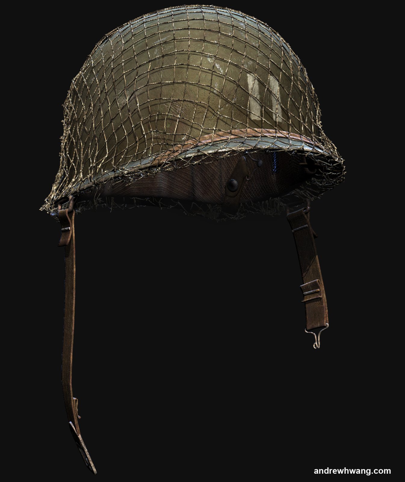 World War 2 Helmet American 3D Model 