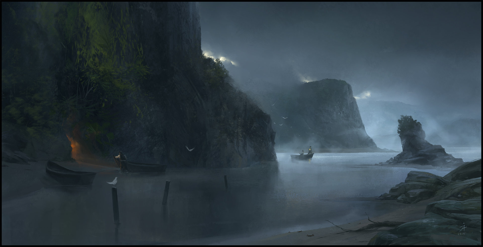 ArtStation - Pirate cove, Jonas Åkerlund