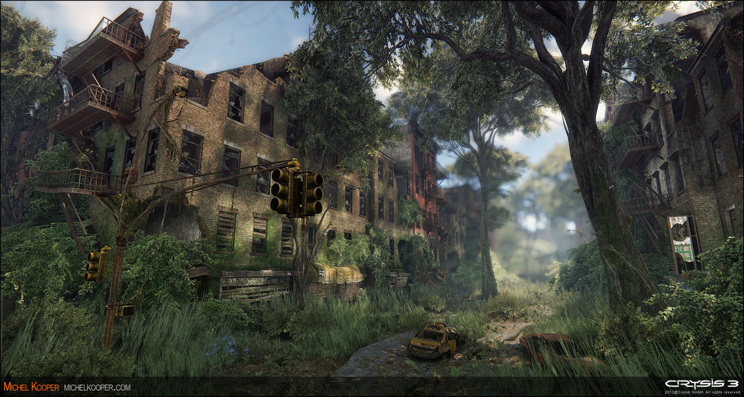 3д окружение. 3d environment artist. Crysis 3 Нью-Йорк джунгли. 3д художник environment. Руины 3d.