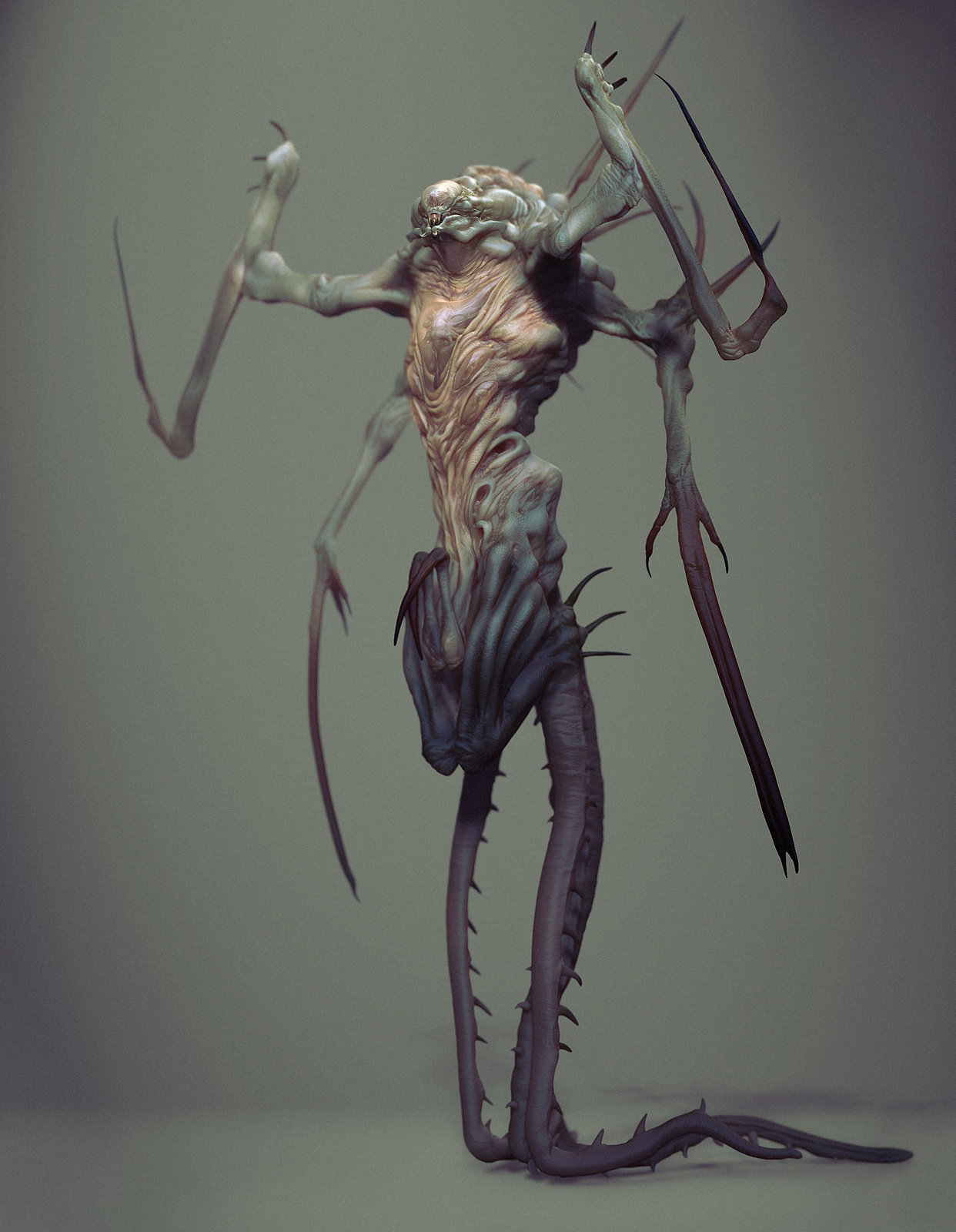 Alternate hands, used as weapons. No baby.