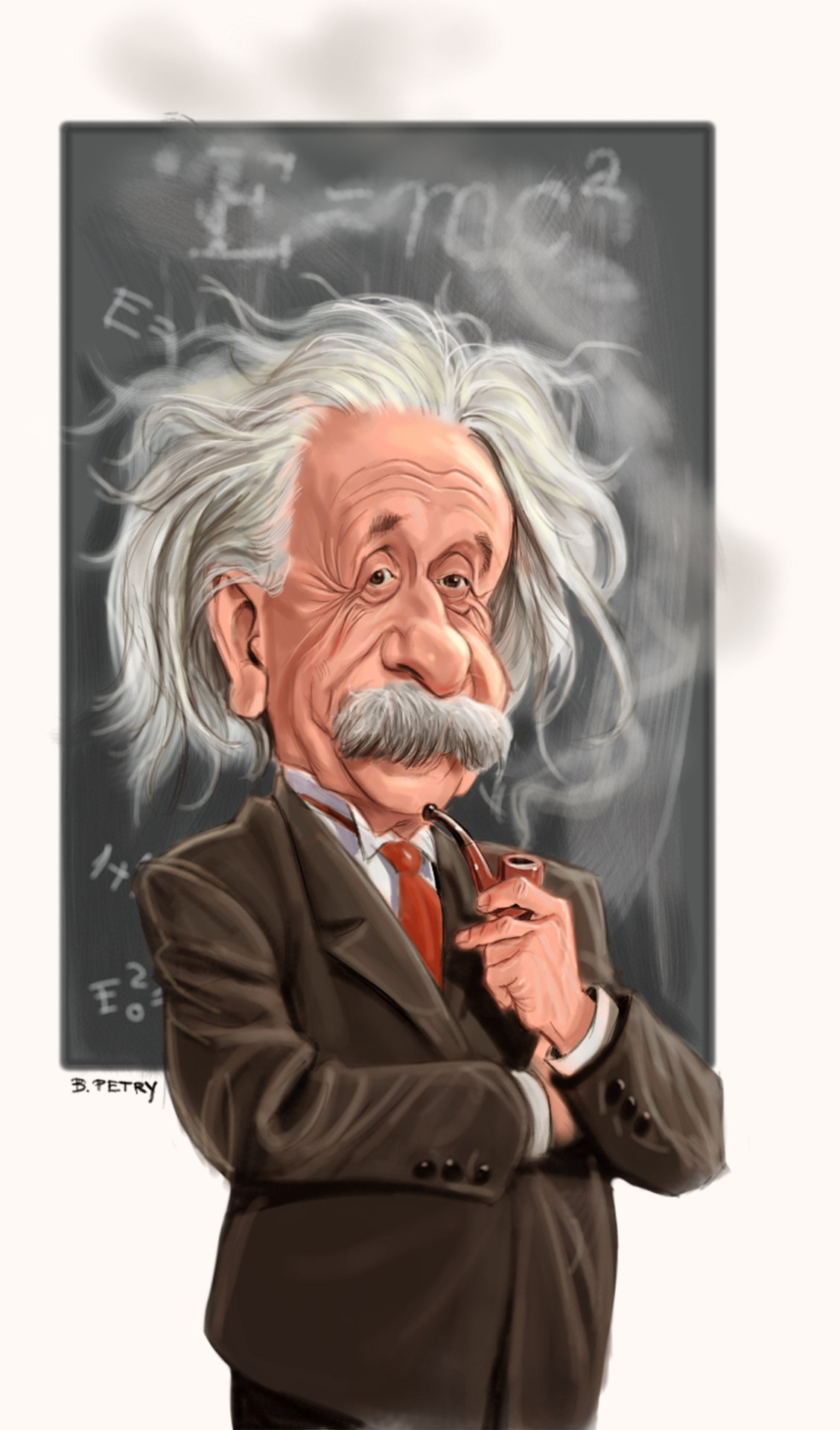 Petry Caricatures - Albert Einstein