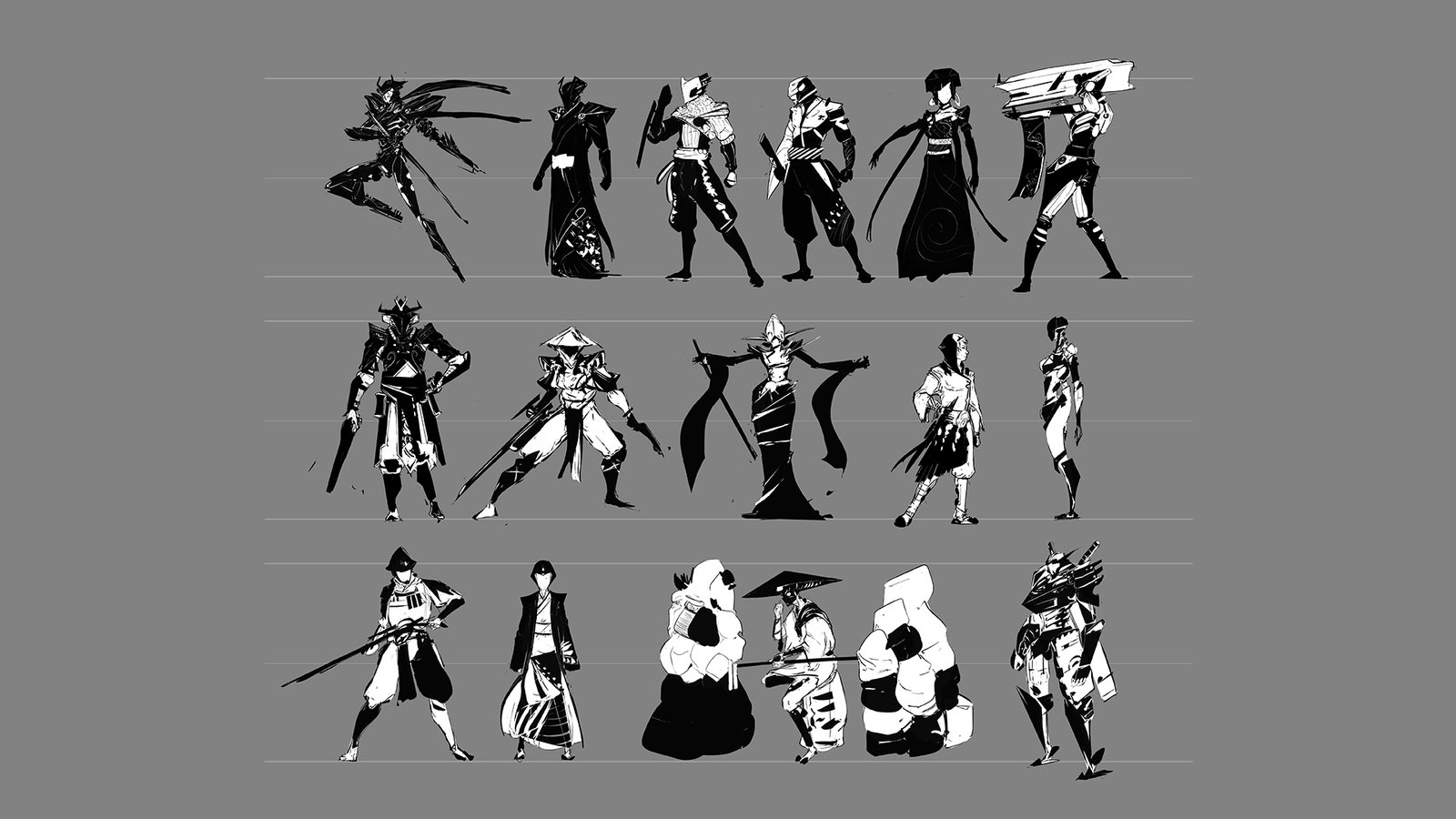 Alchemy sketches for character concepts