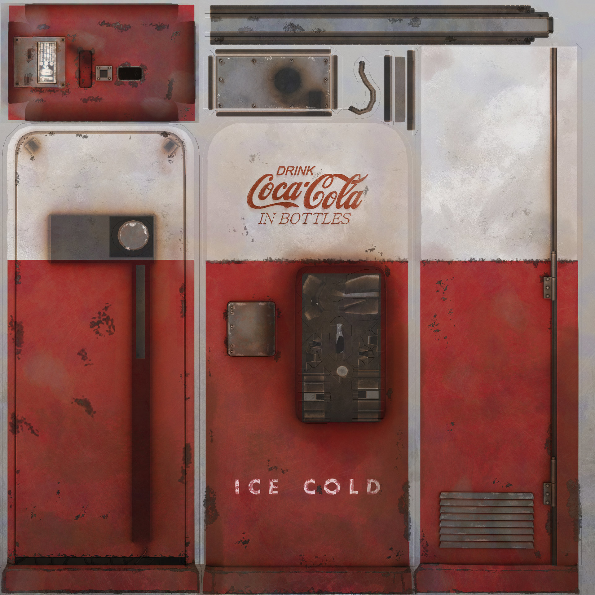 Artstation James Homrighausen Vintage Coke Machine Media Arts