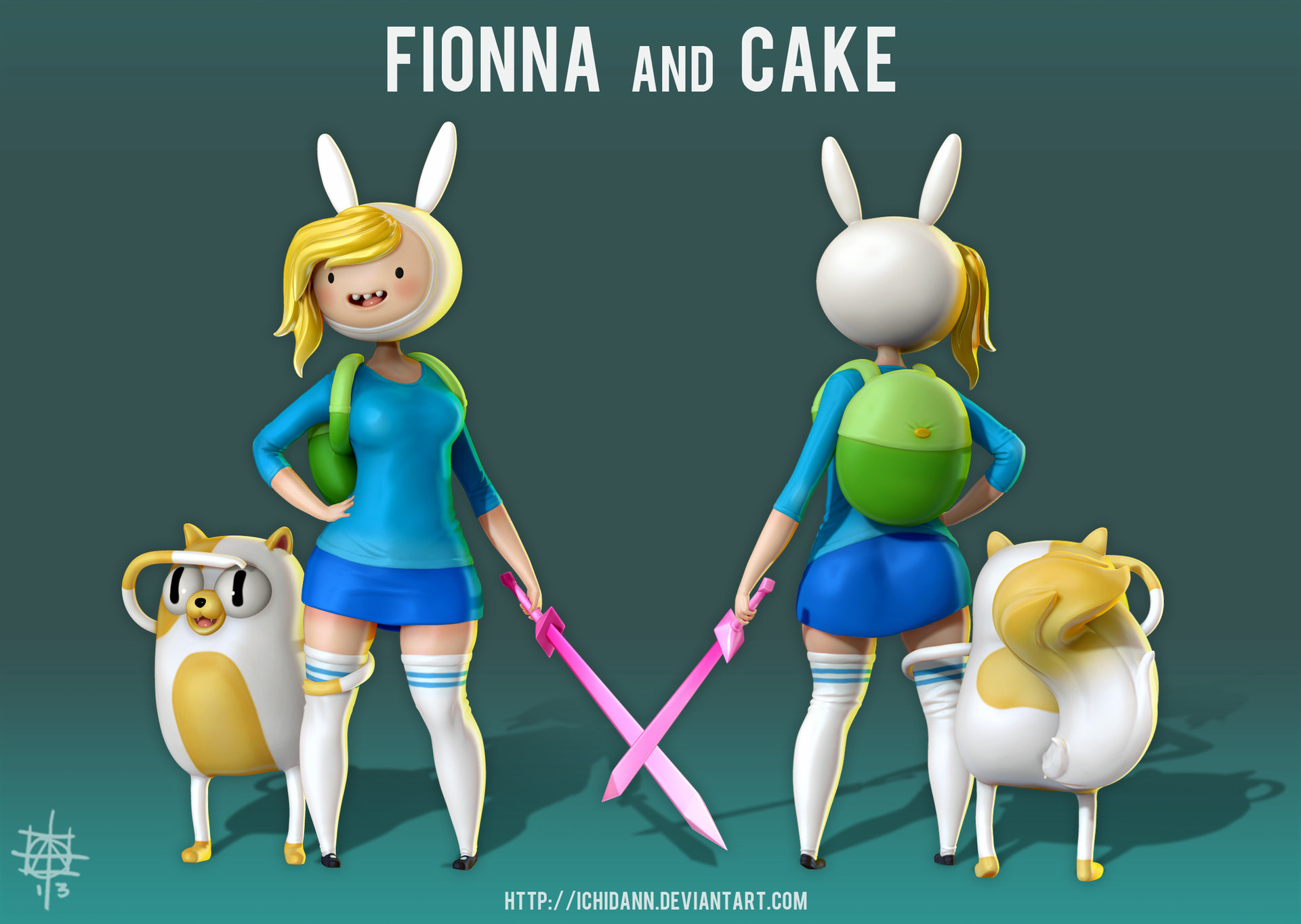Some Fionna and Cake fanart that i decided to do! 