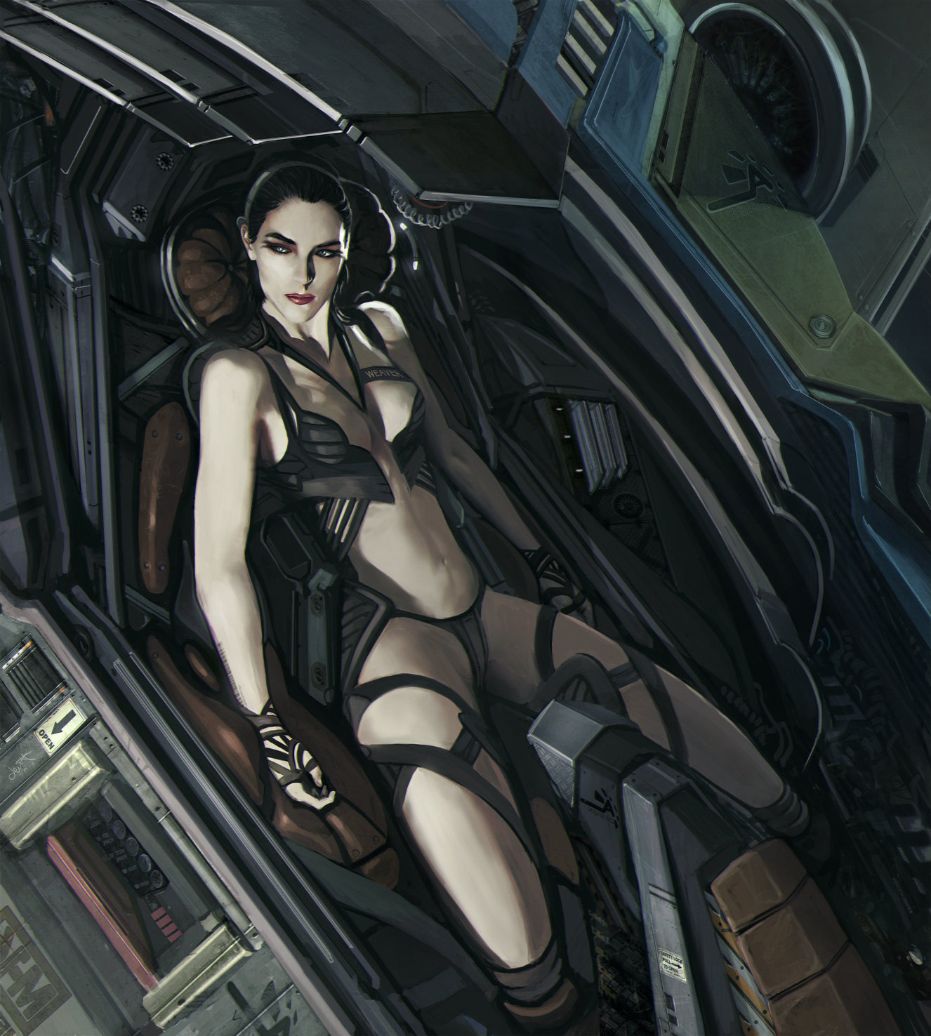 Cyberpunk sci fi girl фото 36