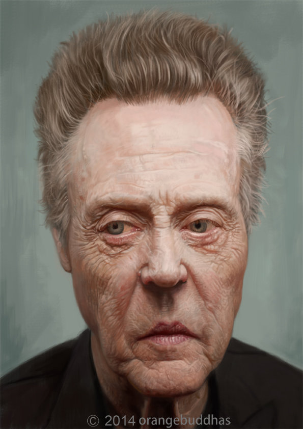 Artstation Christopher Walken Caricature Portrait Painting