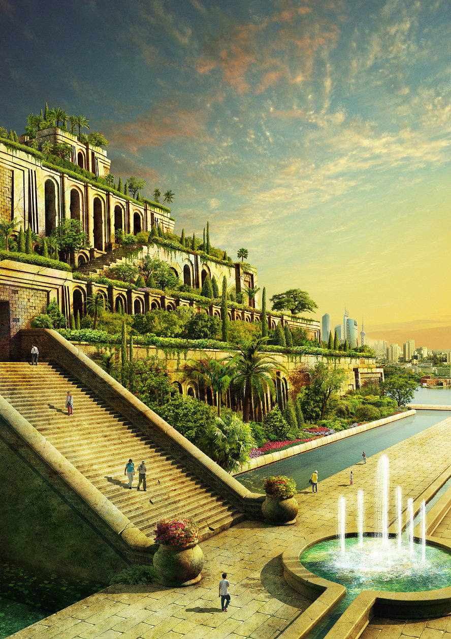 Artstation The Hanging Gardens Of Babylon Evgeny Kazantsev
