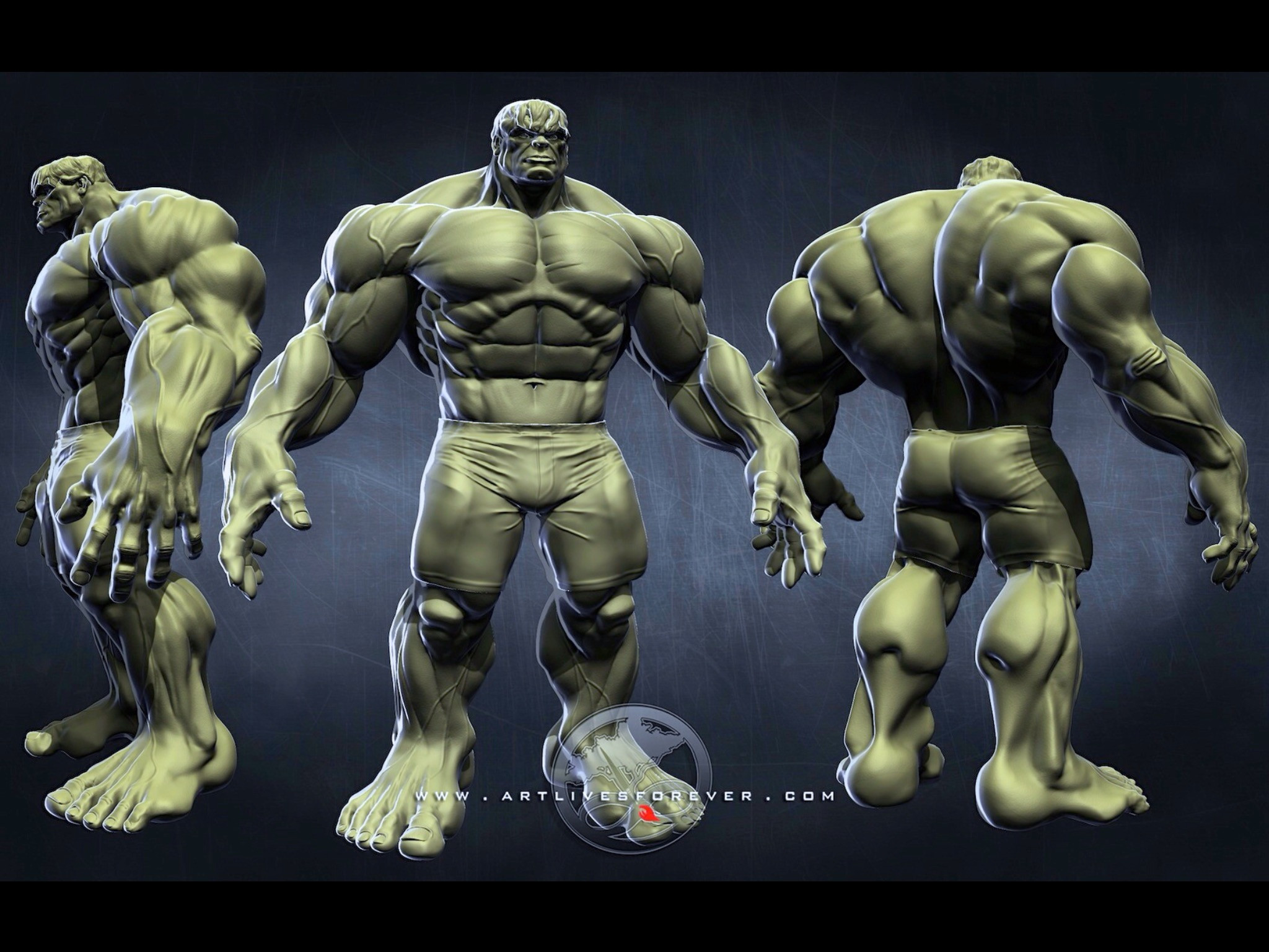 The Hulk www.artlivesforever.com