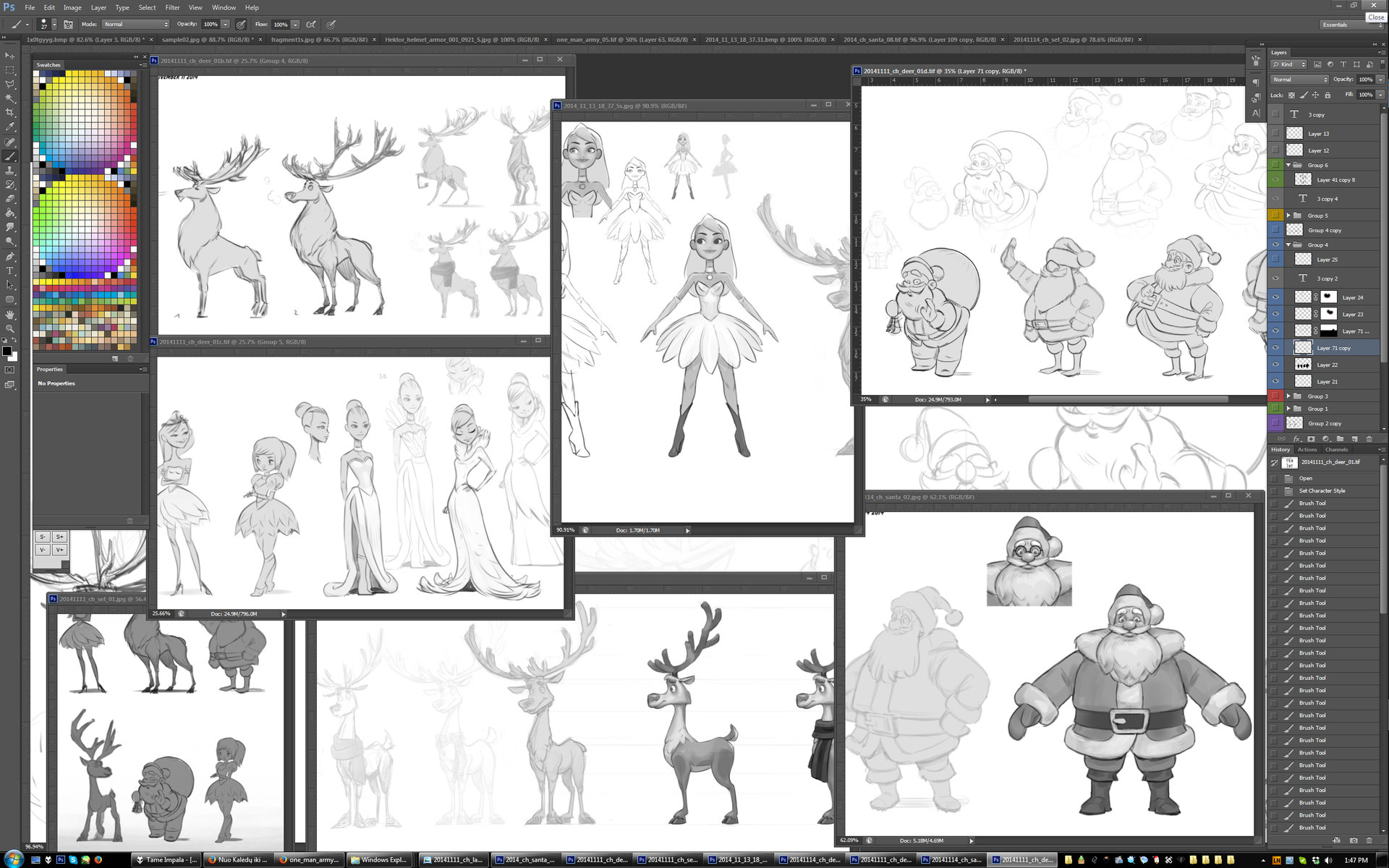 Artstation Christmas Animation 2014 Pre Production Pauzak