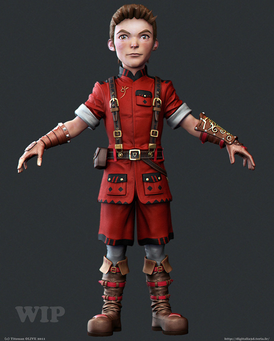 ArtStation - Red hero -work in progress-