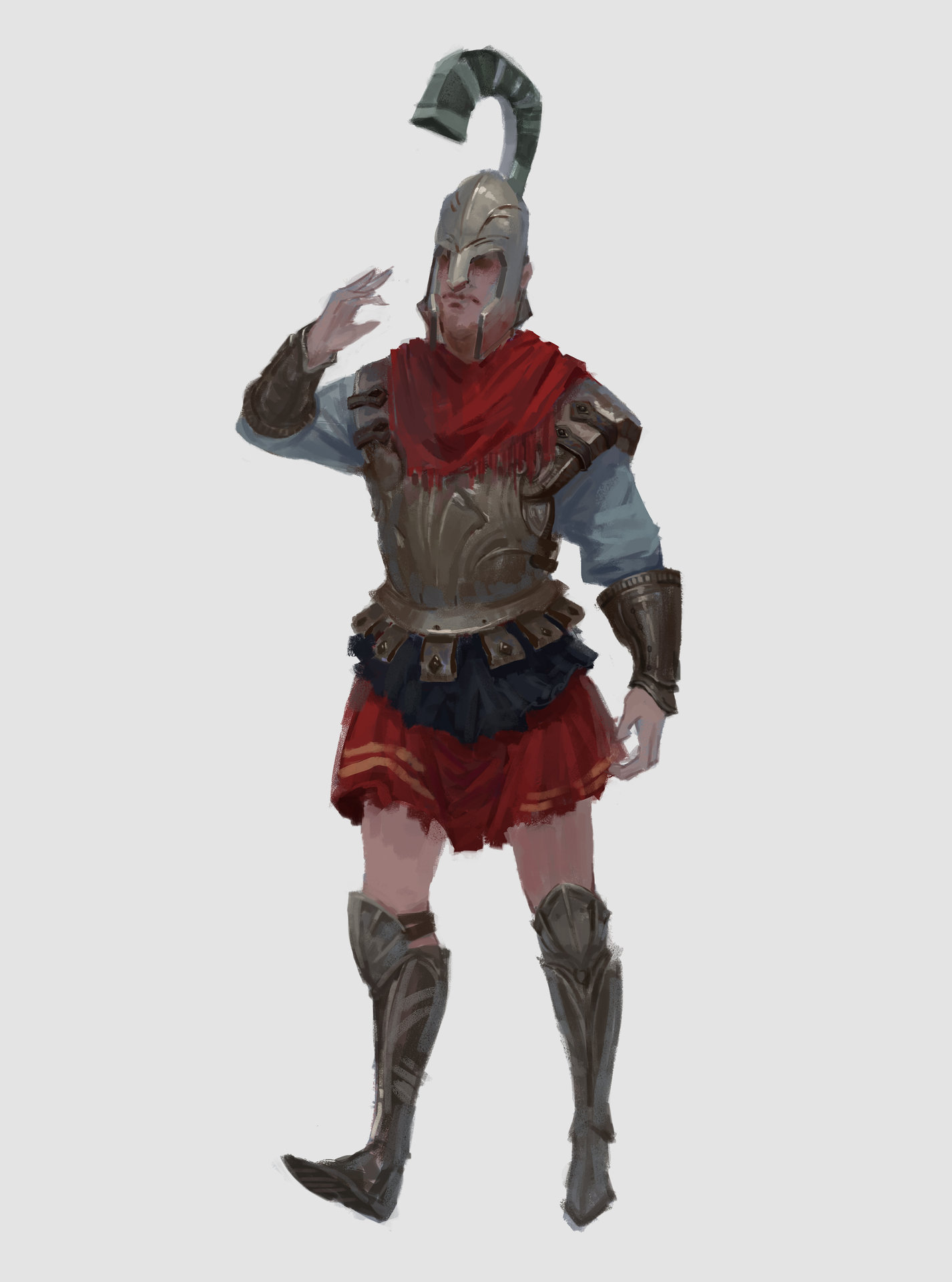 Artstation å¤å¸Œè…Šæˆ˜å£« Chen Zhan