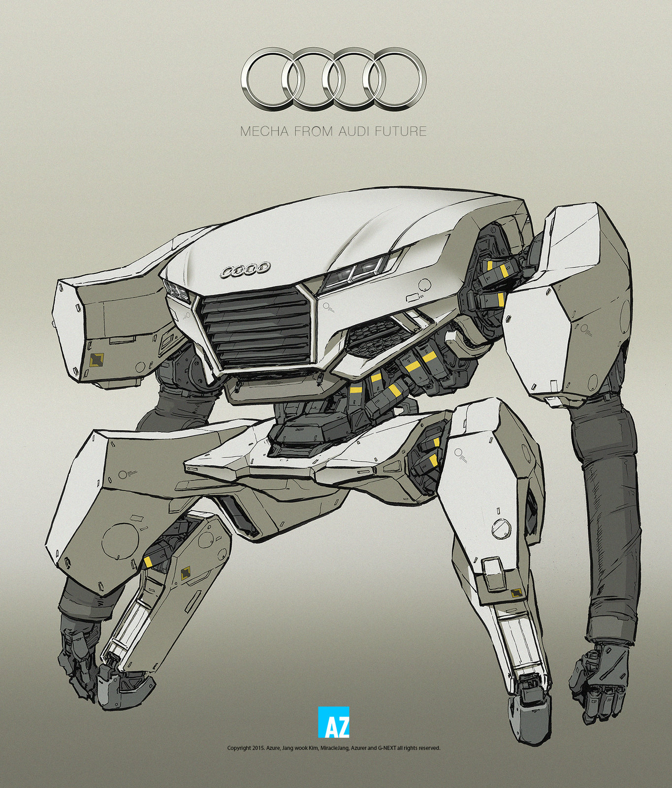 Mecha from the Audi future
