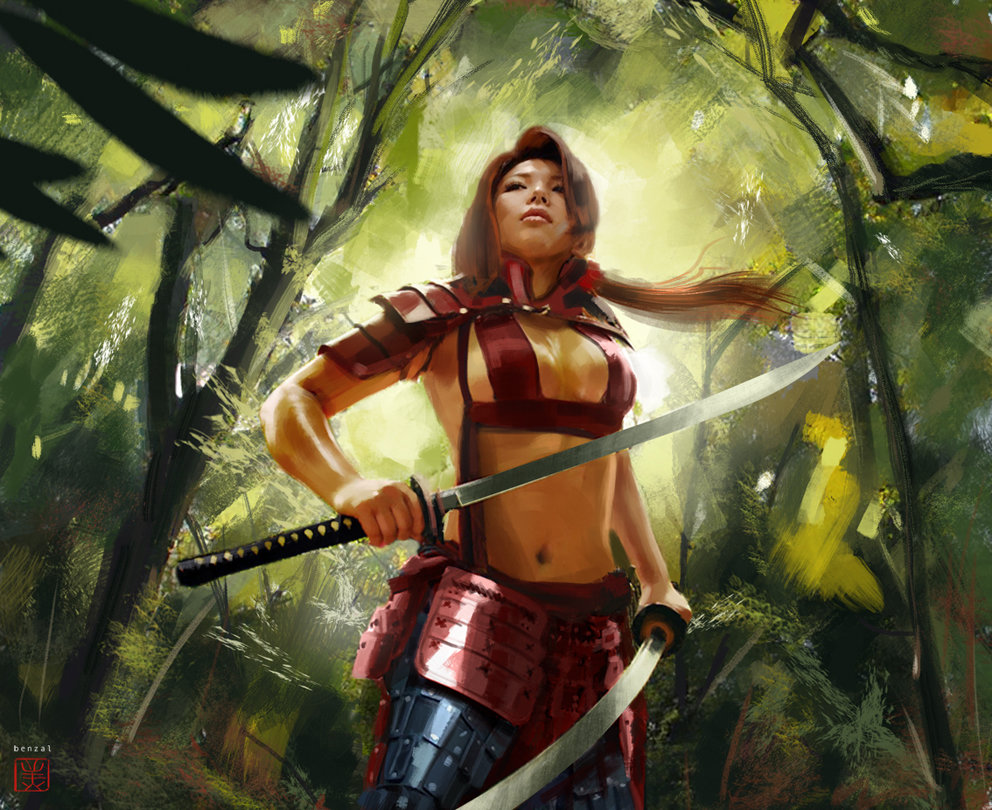 Artstation Red Samurai Sanada David Benzal