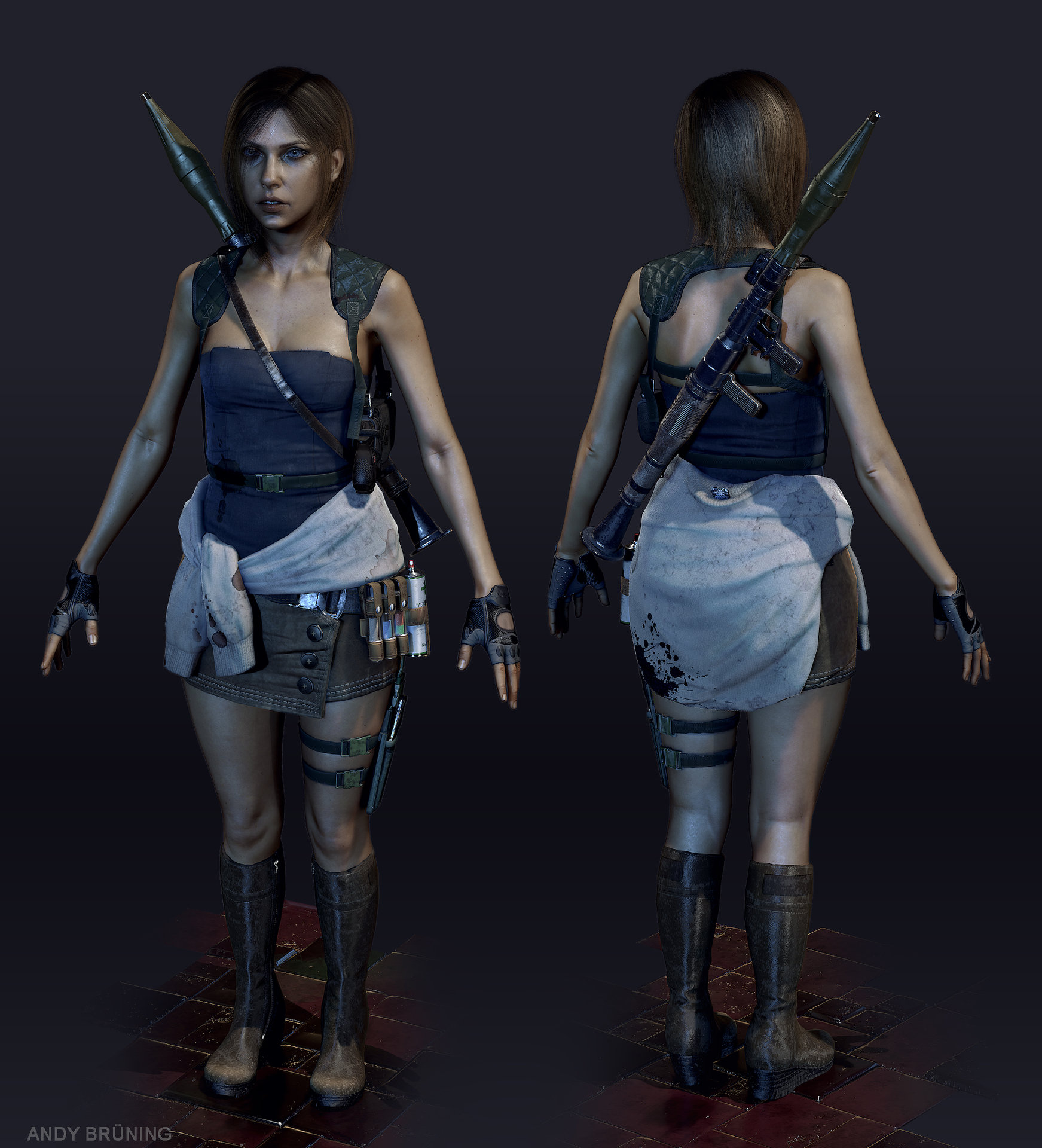 ArtStation - Jill Valentine - Resident Evil Fan Art