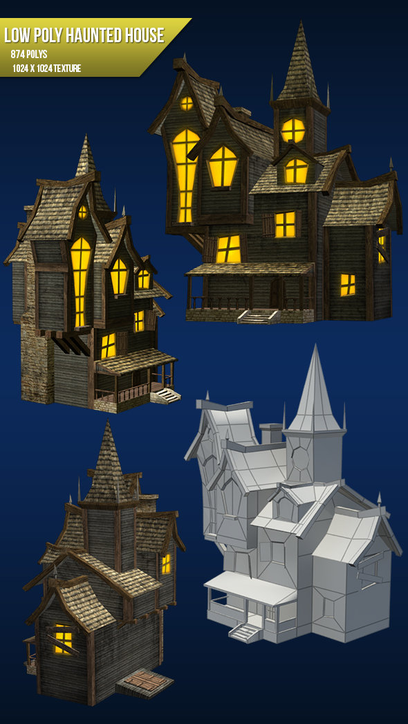 Marius M Low Poly Haunted House