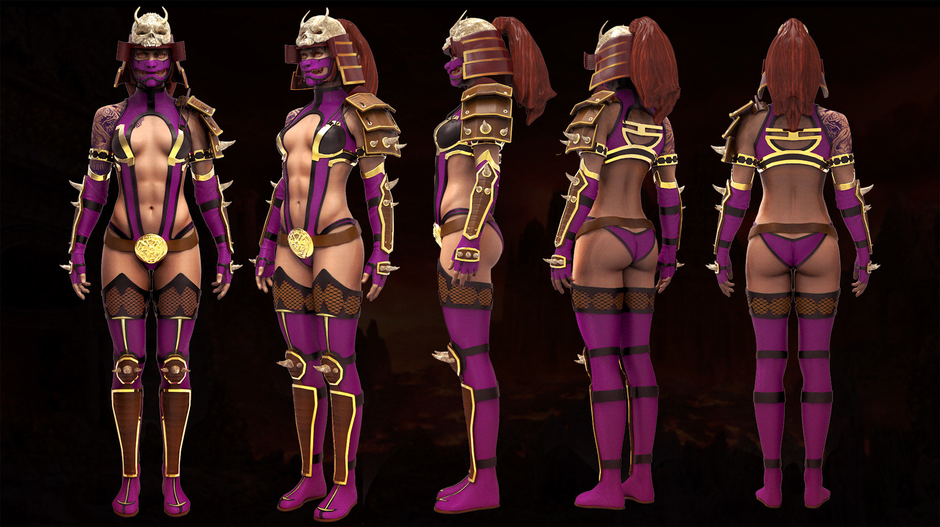 Mileena Fox Model