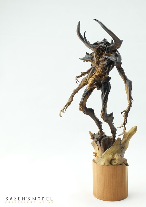 sazen lee 大兜虫人gk 涂装完成