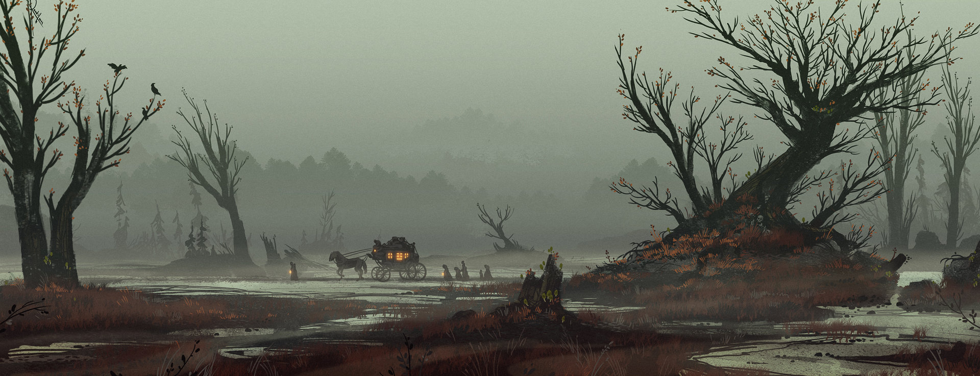 Artstation The Funeral Lorenzo Lanfranconi