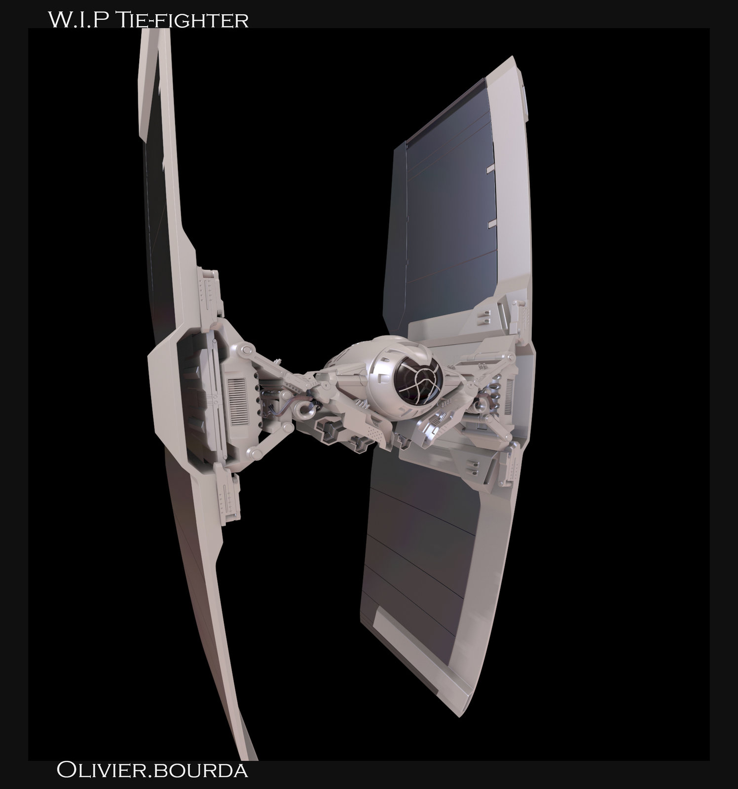 Artstation Tie Fighter Star Wars Bourda Olivier