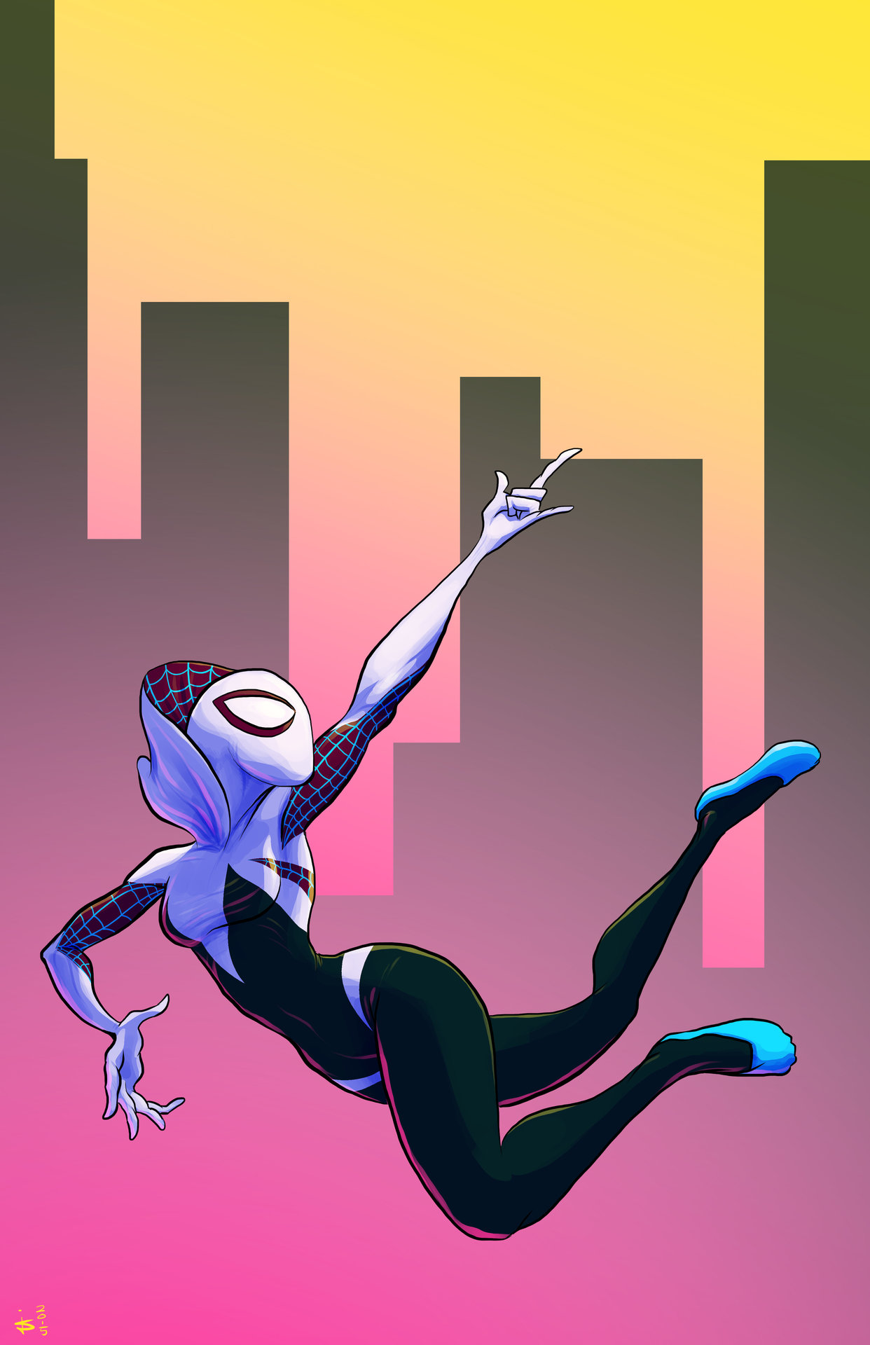 Spider-Gwen Fan Art.