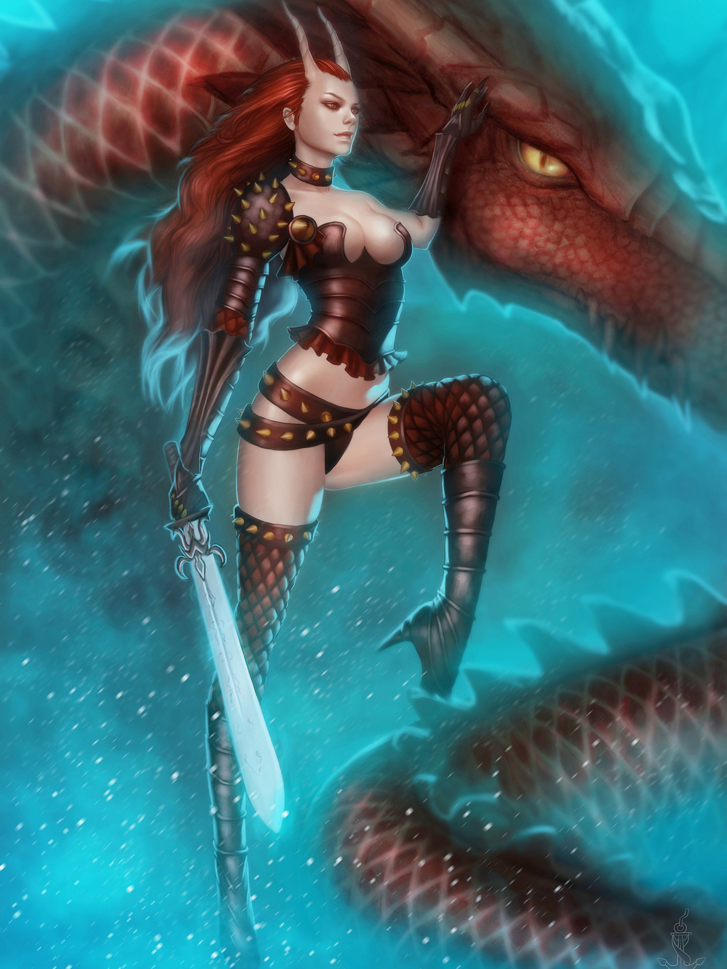 ArtStation - Dragon slayer girl