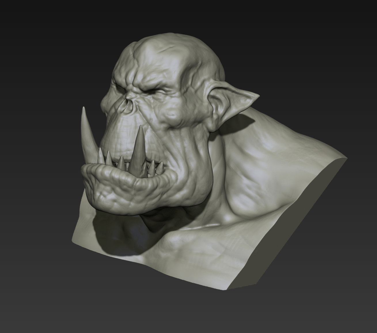 Orc bust Sketch 