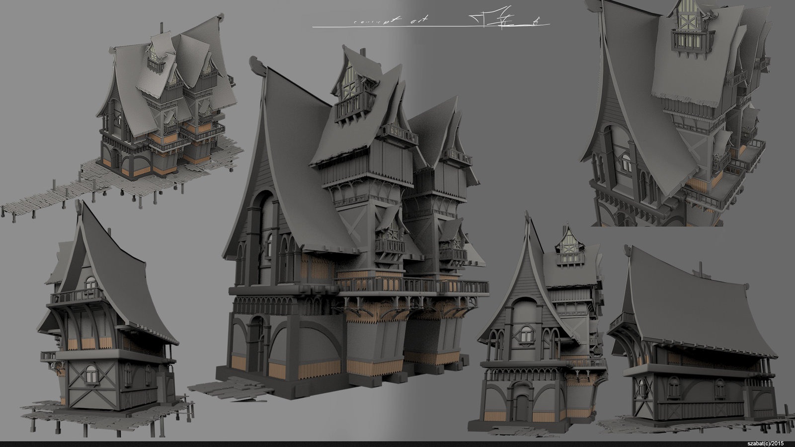 artstation - concept wood house 4, szabat . artstation - concept wood house 4, szabat .