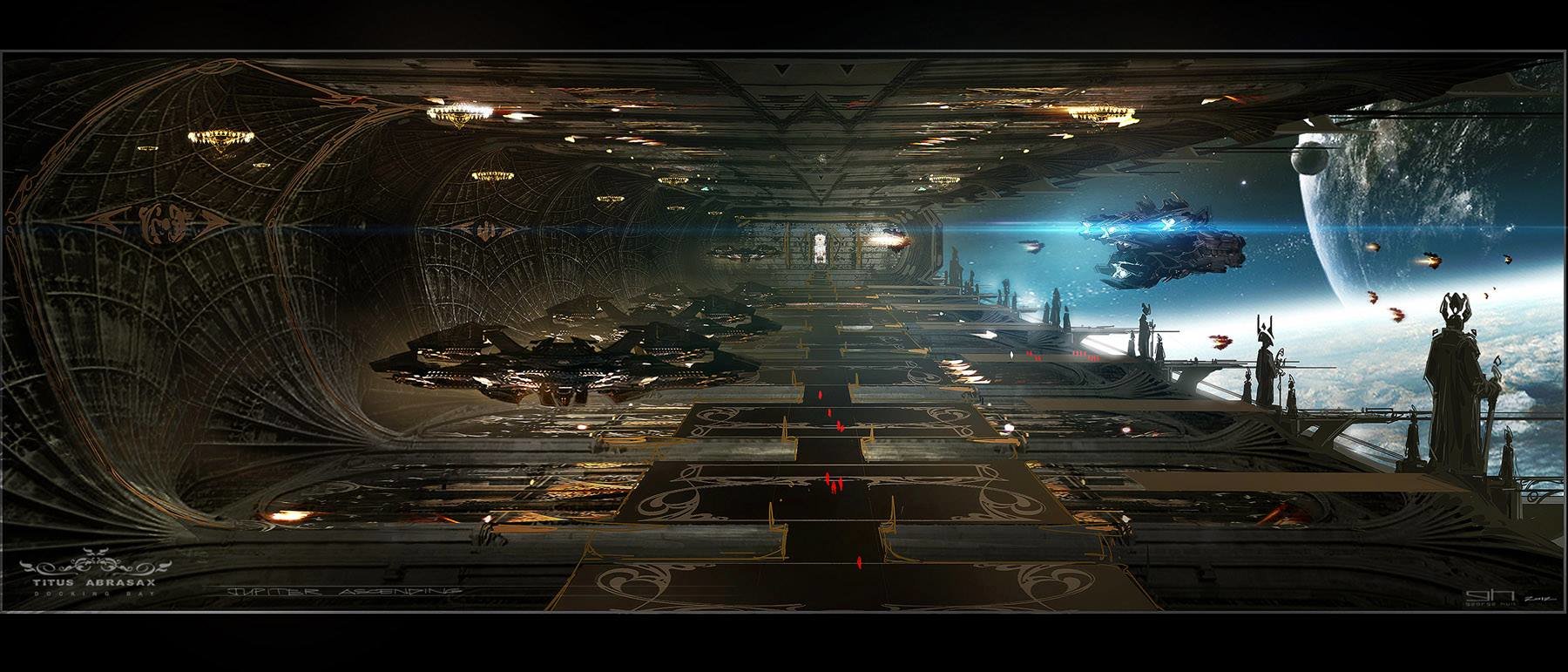 Résultats de recherche d'images pour « spaceship docking bay »