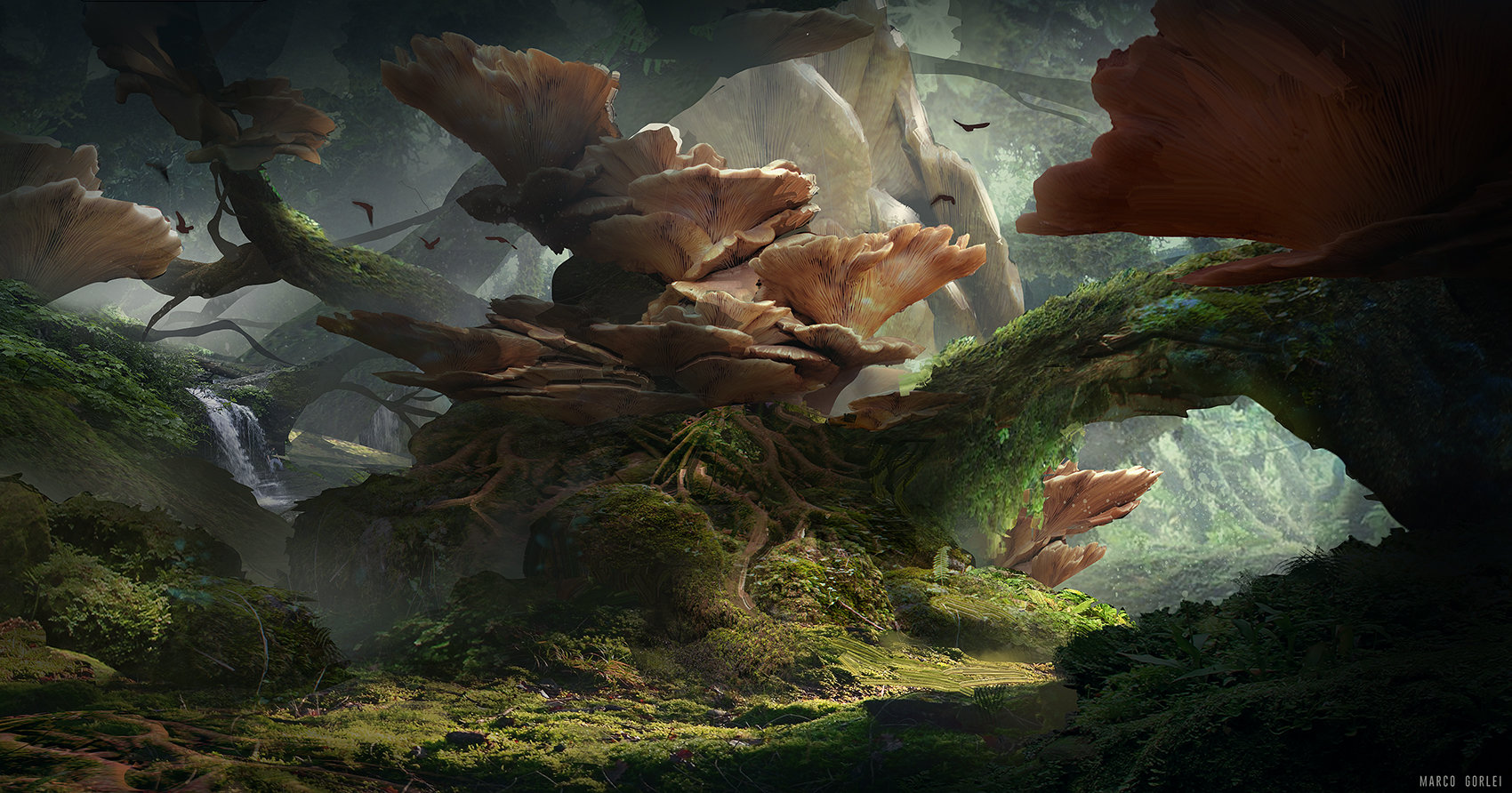 Artstation Fungal Overgrowth Marco Gorlei